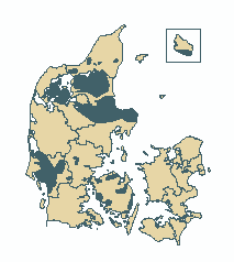 I visse dele af jylland er grundvandet s&aelig;rligt truet af nitrat
